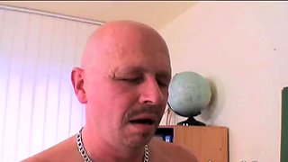 Naughty schoolgirl punished by old dick