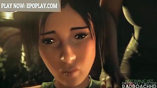 Lara Croft's Big Tits and Ass Get Fucked in 3D Animation