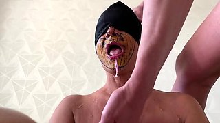 Stepmom Gives Stepson Blowjob and Swallows Cum - TaniaMilf Oral Creampie