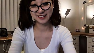 Amateur tiny asian college teen