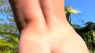 Amateur redhead shaves and masturbates