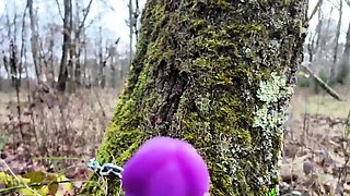 Curly Blonde Teen Records Solo Dildo Masturbation