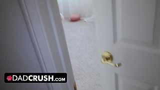 Dadcrush - huge boobed teenager daughter-in-law bounces her large bum on stepdaddy's cock and makes him cum