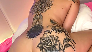 Fuck Dildo. Wet oil booty & pussy