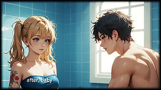 Huge cock, 18 year cute girl, anime porn