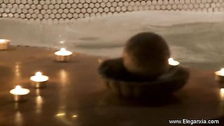 Sweet courtesan's brunette scene