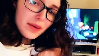 Amateur short haired teen brunette with