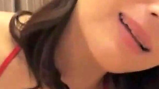 Innocent Beauty in Red