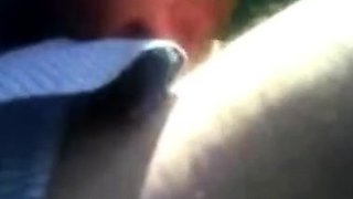 Stranger Sucks Dad's Cock in Car - Amateur Outdoor Blowjob