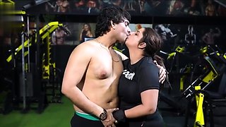 BBW Desi Indian Aunty Sigma Aaram Ward With Gym Boy
