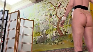 Breast whipping of amateur bdsm babe in spanking