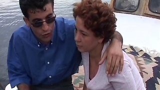 Ahmet and Selma Fuck Missionary Outdoors on Turkish Boat