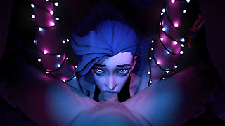 Creamy Facefuck with Blue Haired Girl!