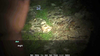 The Lust City - Beautiful Red Head Strips in Jungle and Gives Me Hot Blowjob and Massive Pussy Creampie