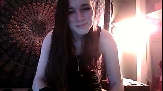Brunette Solo Webcam Masturbation