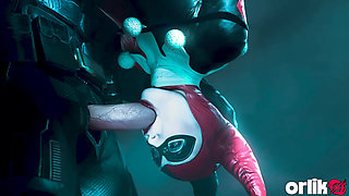 Harley Quinn Sucks and Fucks Batman After Profitable Villainy - Passionate 3D Animation