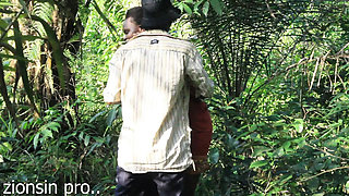African Bush Fucking with Zion - Hot Black Lovers Outdoor Sex